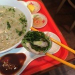 生春巻き断面。