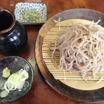 そば処 平石亭 - 源流そば(600円)＋大盛り(100円)