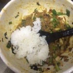 てっぺん - てっぺん天白原分店 カレー台湾まぜそば  追い飯