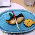 Sushi Kappou Hanaemaki - 季節の旬＝旬菜はほぼ毎日お品書きが変わります。 