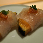 寿しの吉乃 - コチと茄子の揚げ浸たし