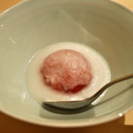 寿しの吉乃 - フルーツトマトの玉ねぎドレッシング