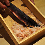 寿しの吉乃 - 削りたての鰹節