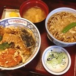 藤斗屋大むら - 海老天丼セット 680円