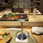 Kitashinchi Mitsutoki - お洒落な ワイングラス でした。