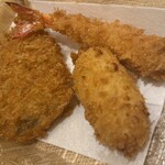 新宿さぼてん - 料理写真:アジフライなど