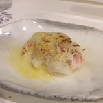 うぶか - 追加注文：噴火湾のズワイガニと白カビチーズの炙り