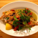 カサゴのアクアパッツア!!(^。^)y-.。o○