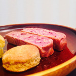 大橋屋 - 紫芋とスライスアーモンドのビスコッティ、豆乳のクッキー