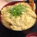 Udonya - 海老天玉子丼！大盛り！