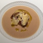 フォリオリーナ・デッラ・ポルタ・フォルトゥーナ - 2015/5　米のズッパ　フォアグラ