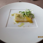 アル・ケッチァーノ - 前菜・鯛とヒラメのミルフィール