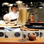 広尾小野木 - ピオロキュベヴェ ドレゼルヴ　シャンパーニュでかんぱーい