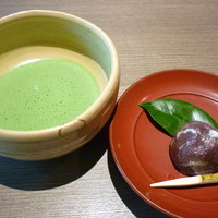 旅館 くらしき - 抹茶（藤戸饅頭付）