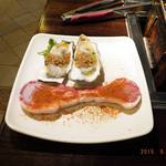 一罗华炭火烧肉  - 生カキ（生食ムリ）　　ラムチョップ