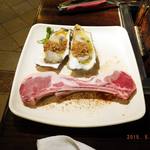 一罗华炭火烧肉  - 生カキ（生食ムリ）　　ラムチョップ