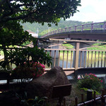 赤福本店・外の風景を眺めながらいただけます。