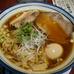 河内の中華そば 醤 - 特製熟成中華そば(太麺)、煮豚MIX