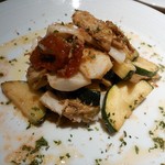 Grilled Meat Bal Taiju - スミイカとアーティチョークのガーリック炒め