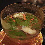 ガストロノミー ジョエル・ロブション - 小柱のアンフュージョン フレッシュコリアンダー風味