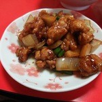 香蘭 - 鶏肉のピリ辛炒め