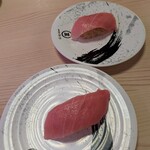 回転寿司 みさき - 料理写真:「みさきデー」で「本マグロ 中トロ １貫、150円」