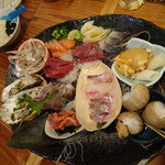 魚金 - 今回の六点盛りスペシャルにはバイ貝も！（2015.05）