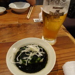 今回のお通しは青のり豆腐でございます（2015.05）