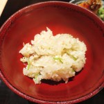 白虹 - のど黒とお揚げの土鍋ご飯