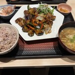 大戸屋 - 料理写真:鶏と茄子の豆豉炒め定食