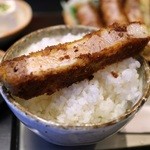 げんこつ亭 - ロースかつ定食