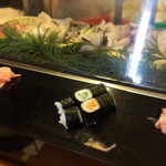 奴寿し - 海苔巻き２種（イカ・胡瓜、トロタク）