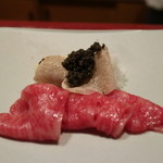 にくの匠 三芳 - 2015/5熟成牛にラトビアキャビアとサマートリュフ