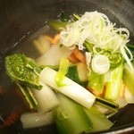 酒膳 蔵四季 - 鮭と野菜（名前忘れ）