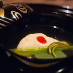 北新地 湯木 - 2015.5 海老真薯 蓬豆富