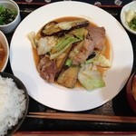 Kazeno Uta - ナスとキャベツの味噌炒め定食