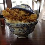 やよい食堂 - 海老天、食べ応えあり