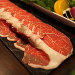 和食 イワカムツカリ - 無薬飼育和牛「尾崎牛」そともも肉（そとひら）　(2015/05)