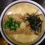 熟成うどん なかや - けいらんきつねうどん＠熟成うどんなかや（2015年4月29日）