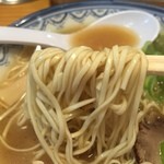 元祖赤のれん節ちゃんラーメン - そして博多の源流に通じるのがこの麺たい！！平打ち細麺でから結構、（※1）やおくなるんが早かけんカタがおススメ！！