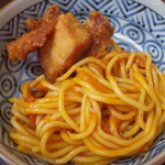 クリタパン - サービスのナポリタンと唐揚げ