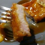 Vel  ROsier - 雪姫ポーク　山ざしの酢豚、南瓜のピュレと茄子