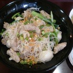 ババ ミャンマー ヌードル - ミックスチェーオーシーチェ大（900円）細麺（ビーフン）