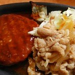 サイゼリヤ - ハンバーグとポーク焼肉ランチ