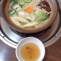 安心院亭 - 安心院亭(大分県宇佐市安心院)スッポン料理水炊きコ-ス3990円〜スッポンスープと野菜