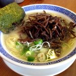 長浜豚骨まるえいラーメン - キクラゲラーメン！