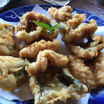魚山人 - 穴子の天ぷら 肉厚さに驚きです！