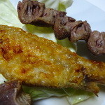 味処樹豊園 - 手羽。皮はパリパリ、中環ジューシー、焼鳥の主役。