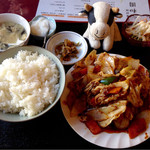 中華料理 順和園 - 回鍋肉定食 ¥７５０