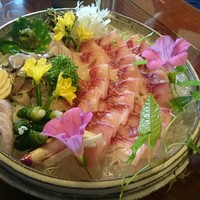 飴源 - 鯉の洗い＆ヤマメの背ごし＆摘草